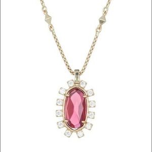 NWT Kendra Scott Brett Pendant Necklace in Berry